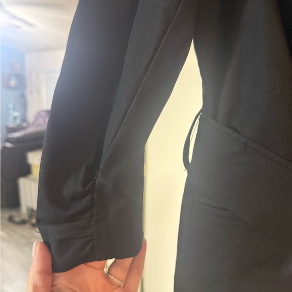 INC International Concepts Black Trench Coat - Picture 3 of 6